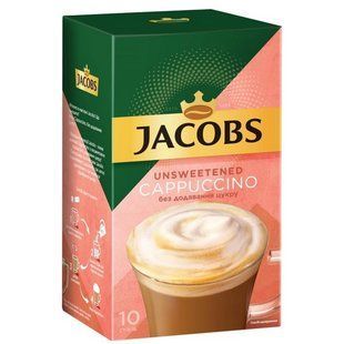 Напиток кофейный растворимый Jacobs 3в1 Unsweetened Cappuccino 14 г х 10 шт jacobs-unsweet-cappuccino фото