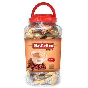 Кавовий напій MacCoffee 3в1 Оригінал 20г х 160 сашетів Банка maccofee-3v1-original-20g фото