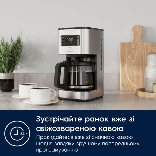 Кавоварка крапельна ELECTROLUX E5CM1-6ST electrolux-e5cm1-6st фото