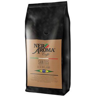 Кава зернова NERO AROMA Monoarabica Santos Alta Mojana 1кг nero-aroma-santos-1kg фото