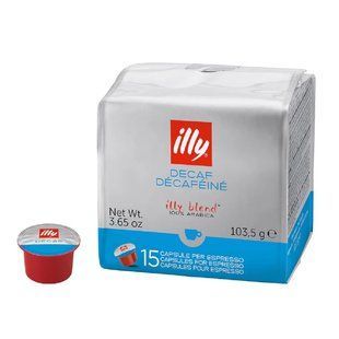 Кава без кофеїну illy MPS Decaffeinato в капсулах 15 шт х 6.95 г illy-mps-decaffeinato фото