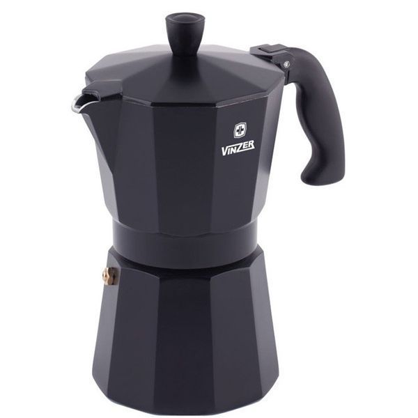 Гейзерная кофеварка VINZER Moka Nero на 3 чашки moka-nero-3-cups фото