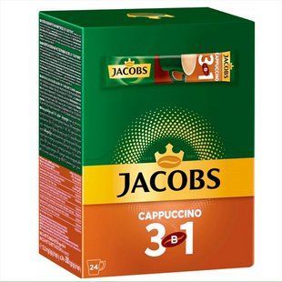 Кавовий напій Jacobs 3 in 1 Cappuccino 24 x 12.5 г jacobs-cappuccino-300g фото