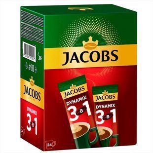 Кавовий напій Jacobs 3в1 Dynamix 12.5 г x 24 шт jacobs-3in1-dynamix фото