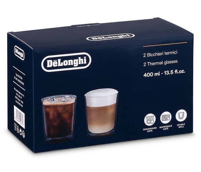 Набір склянок DELONGHI DLSC318 DRINKS (2шт) 400 ML delonghi-dlsc318-2-400ml фото