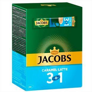 Кофейный напиток Jacobs 3 in 1 Caramel Latte 24 x 12 г jacobs-3in1-latte-caramel фото