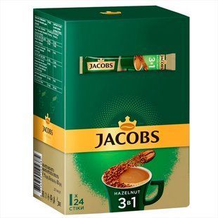 Кофейный напиток Jacobs Monarch 3в1 Hazelnut 15 г х 24 jacobs-3in1-hazelnut фото