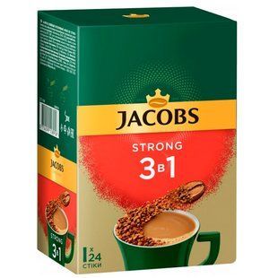 Кофейный напиток Jacobs Monarch 3в1 Strong 12.9 г х 24 шт jacobs-3in1-strong фото