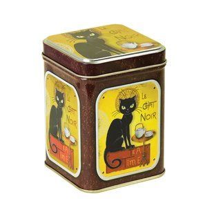 Банка жестяная "Черный кот" для чая/кофе 25 г banka-black-cat-25g фото